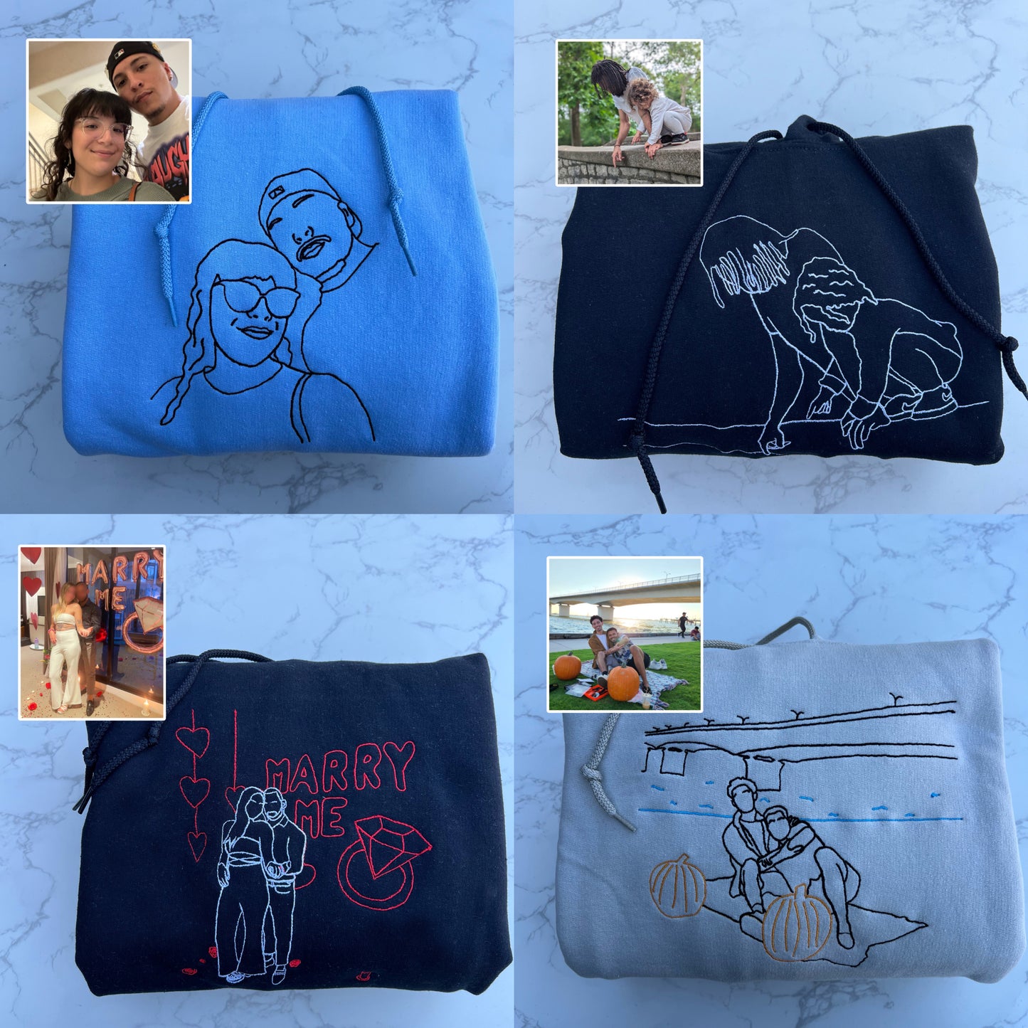 Custom Outline Hoodie