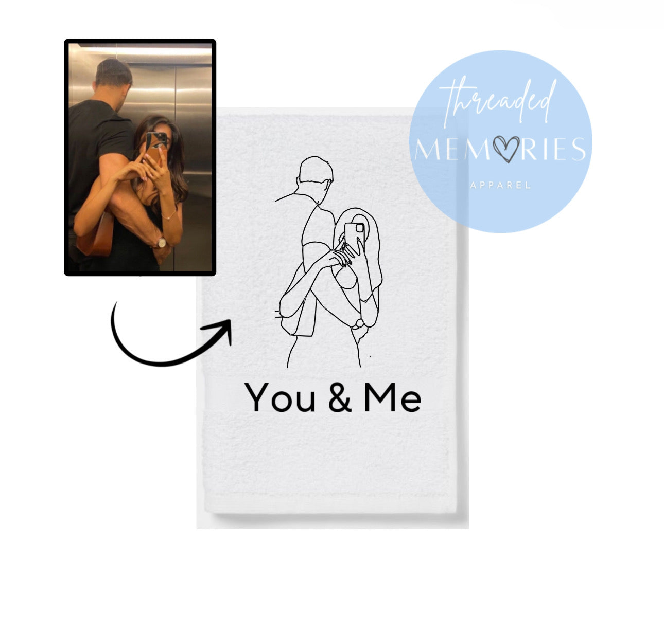 Custom Outline Hand Towel