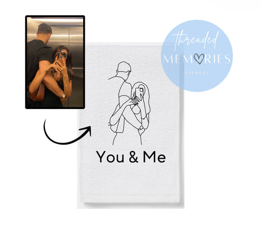 Custom Outline Hand Towel