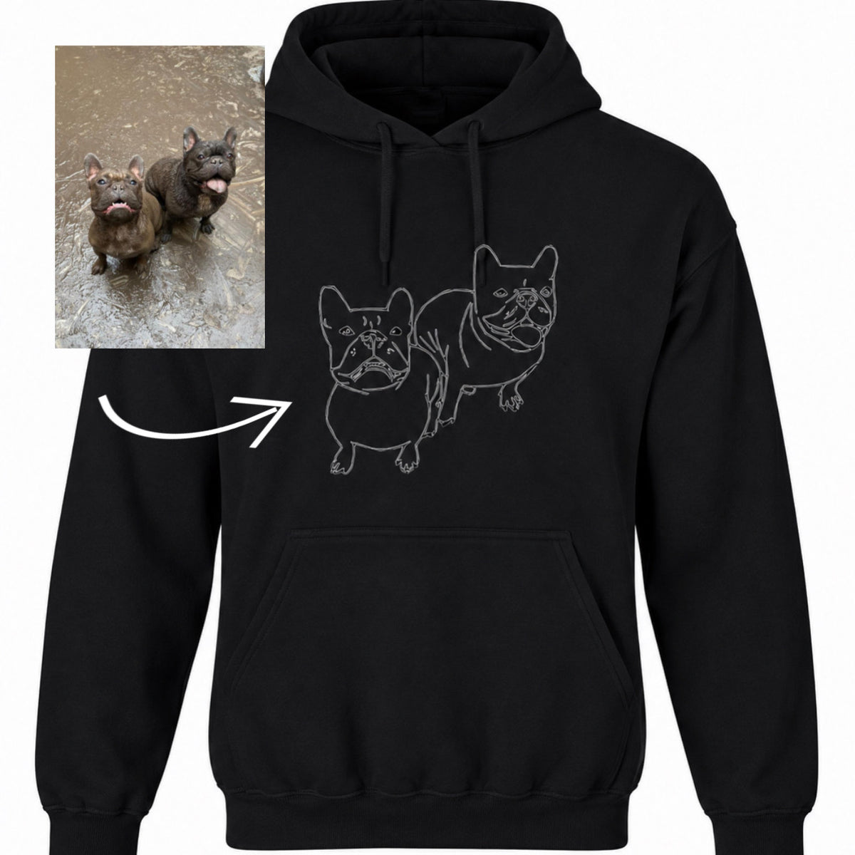 Custom Outline Hoodie