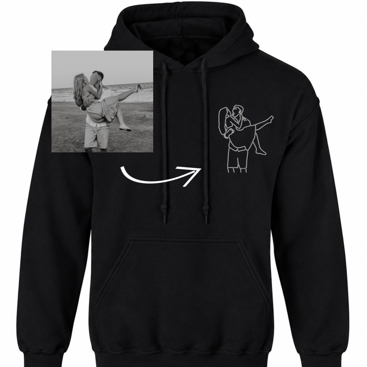 Custom Outline Hoodie