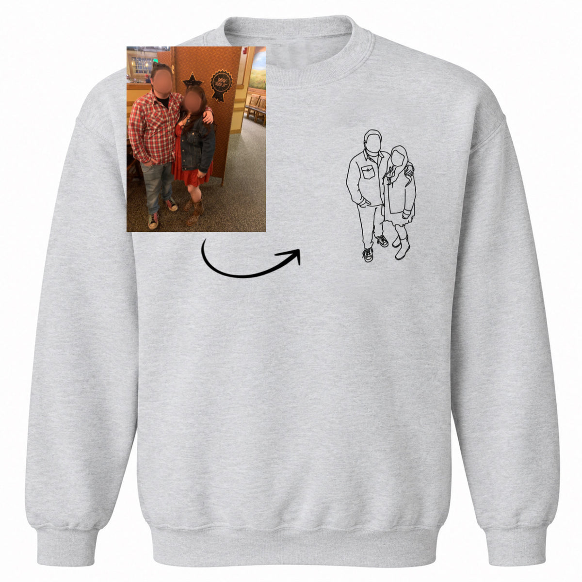 Custom Outline Sweatshirt