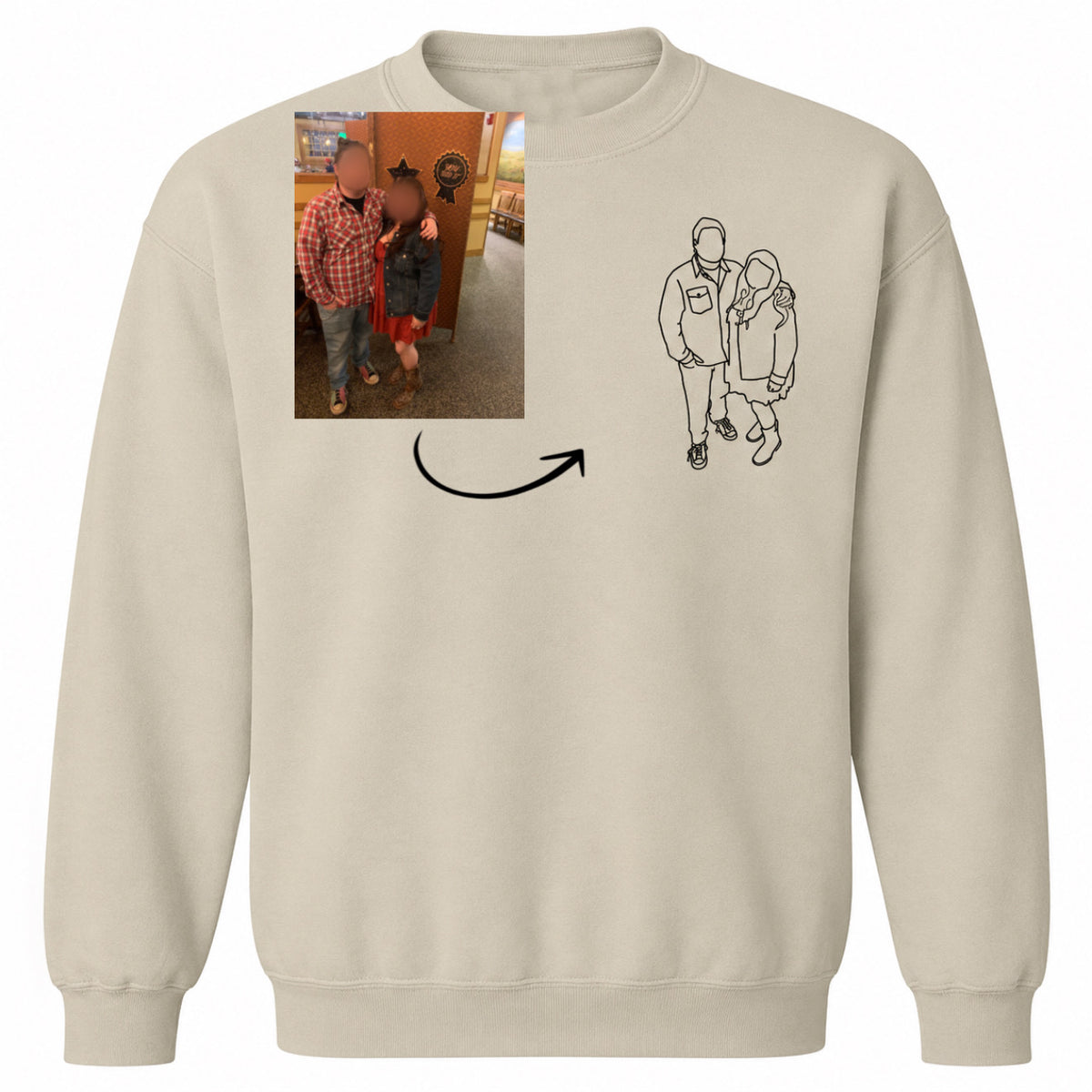 Custom Outline Sweatshirt