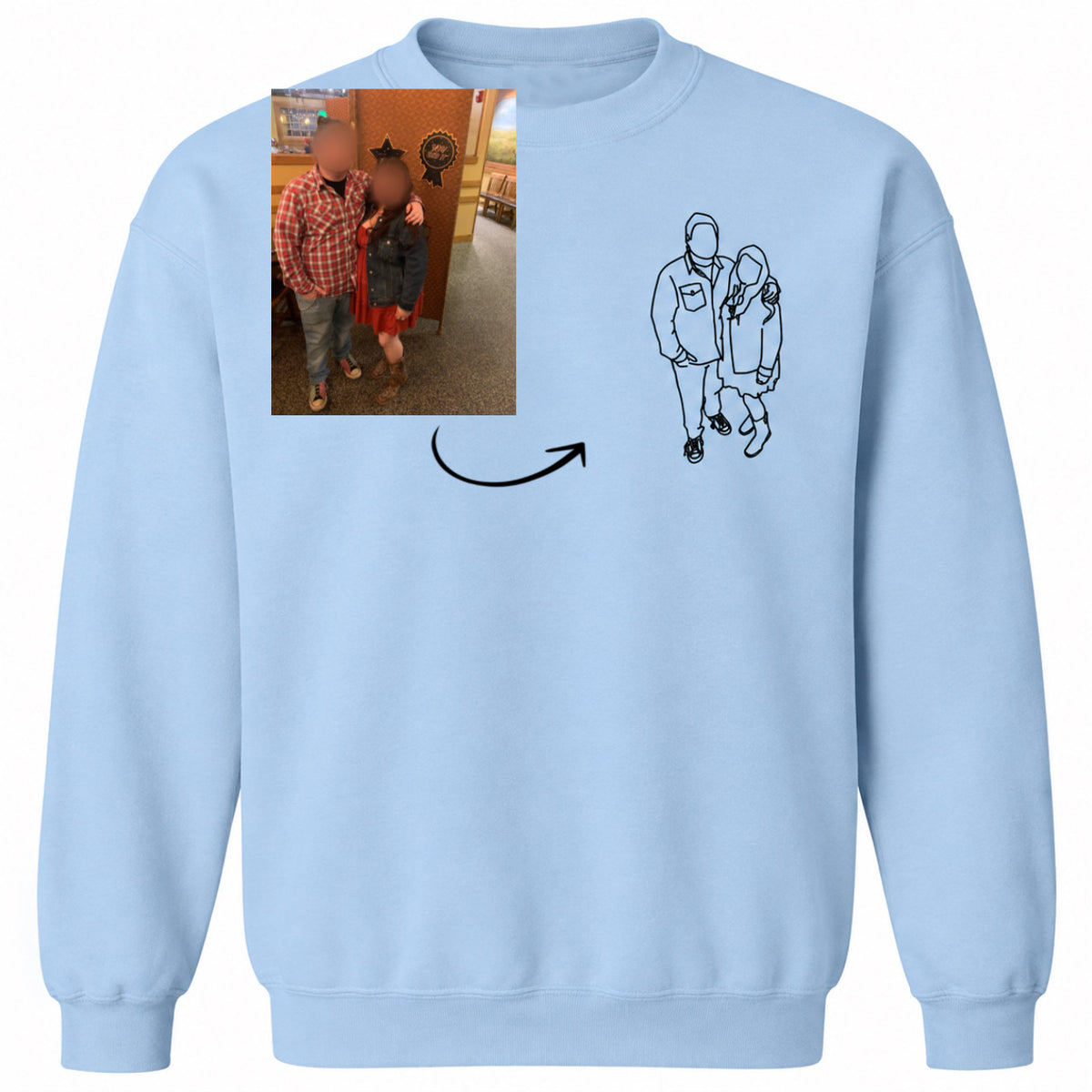 Custom Outline Sweatshirt