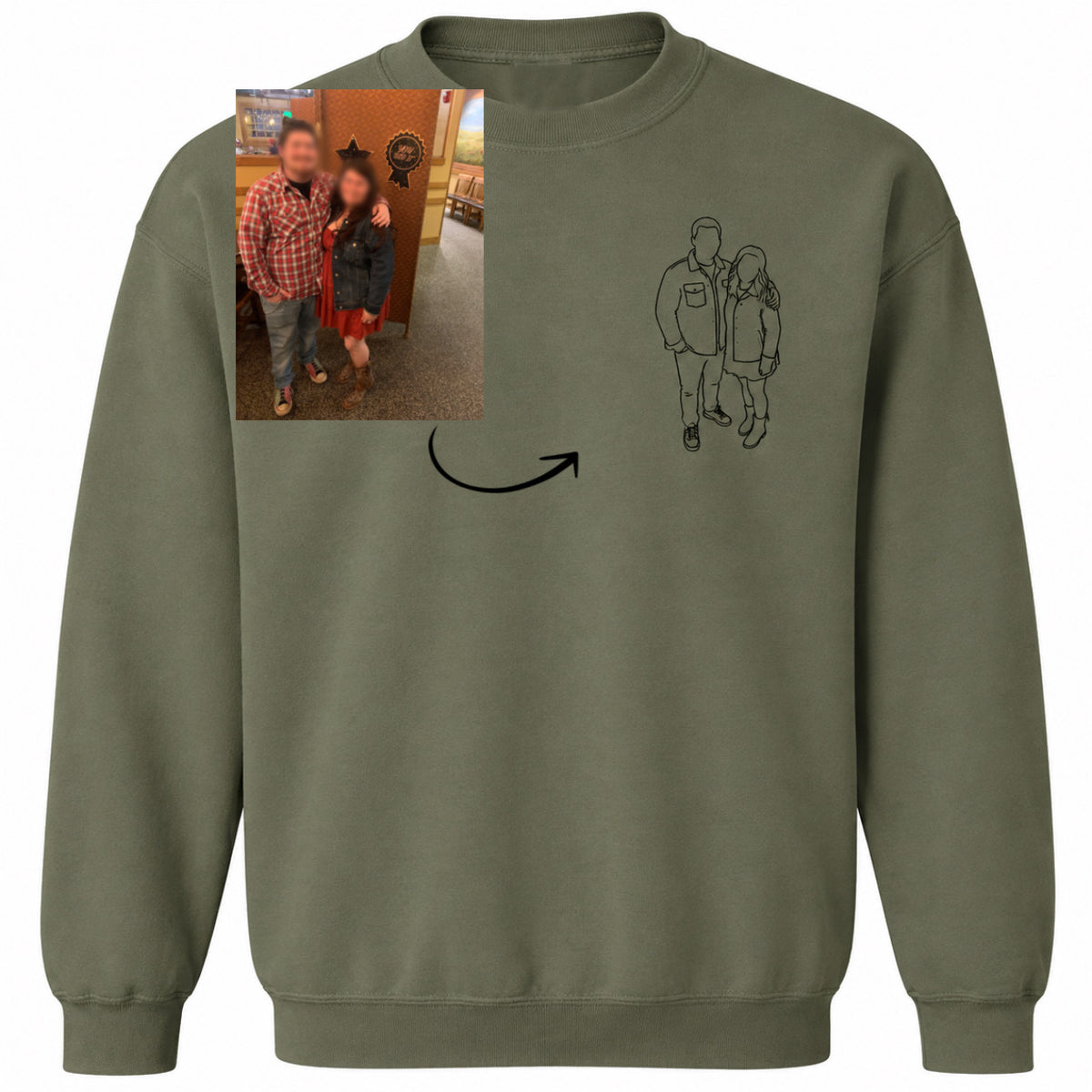 Custom Outline Sweatshirt